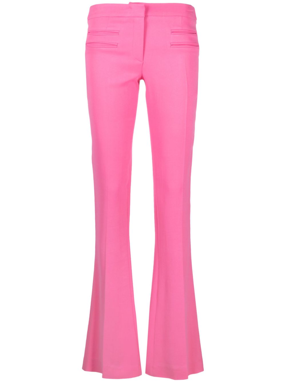 Low-rise flared trousers - Pink