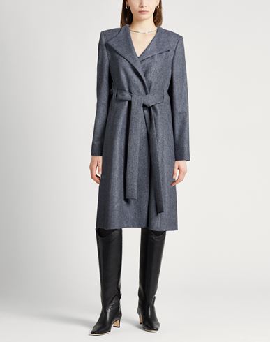 Woman Coat Blue Size 8 Wool