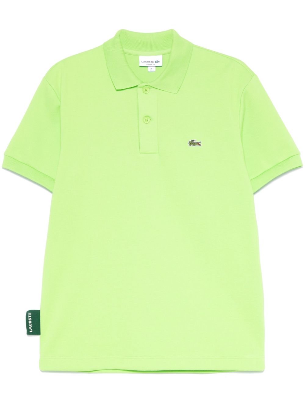 Logo-patch polo shirt - Black