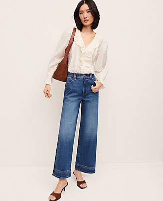 Ann Taylor The Wide-Leg Crop Jean