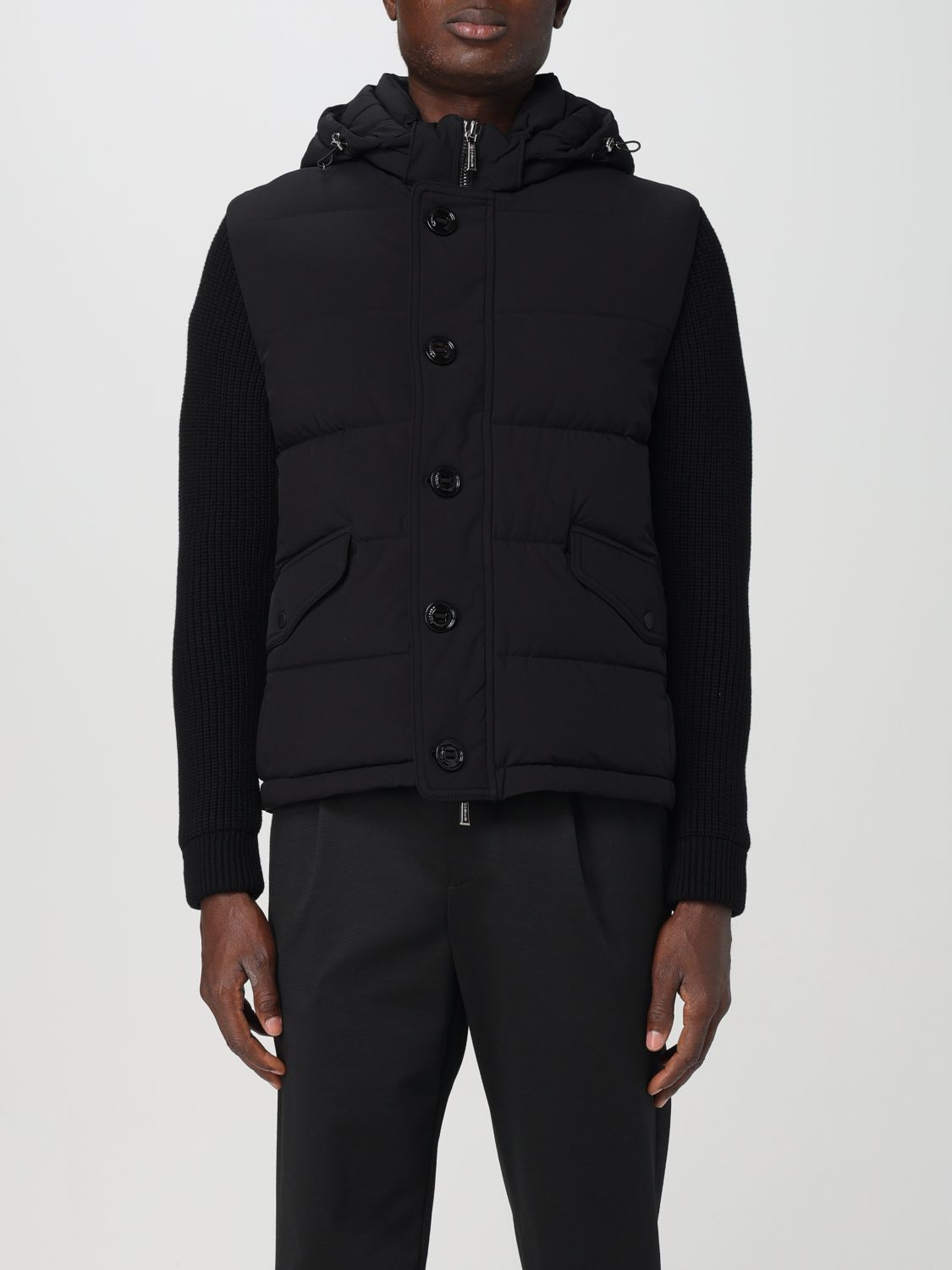 Padded contrast jacket - Blue