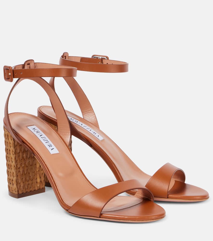 Aquazzura Sunseeker 85 leather sandals