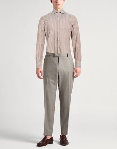 Man Shirt Light brown Size 15 ½ Cotton, Linen