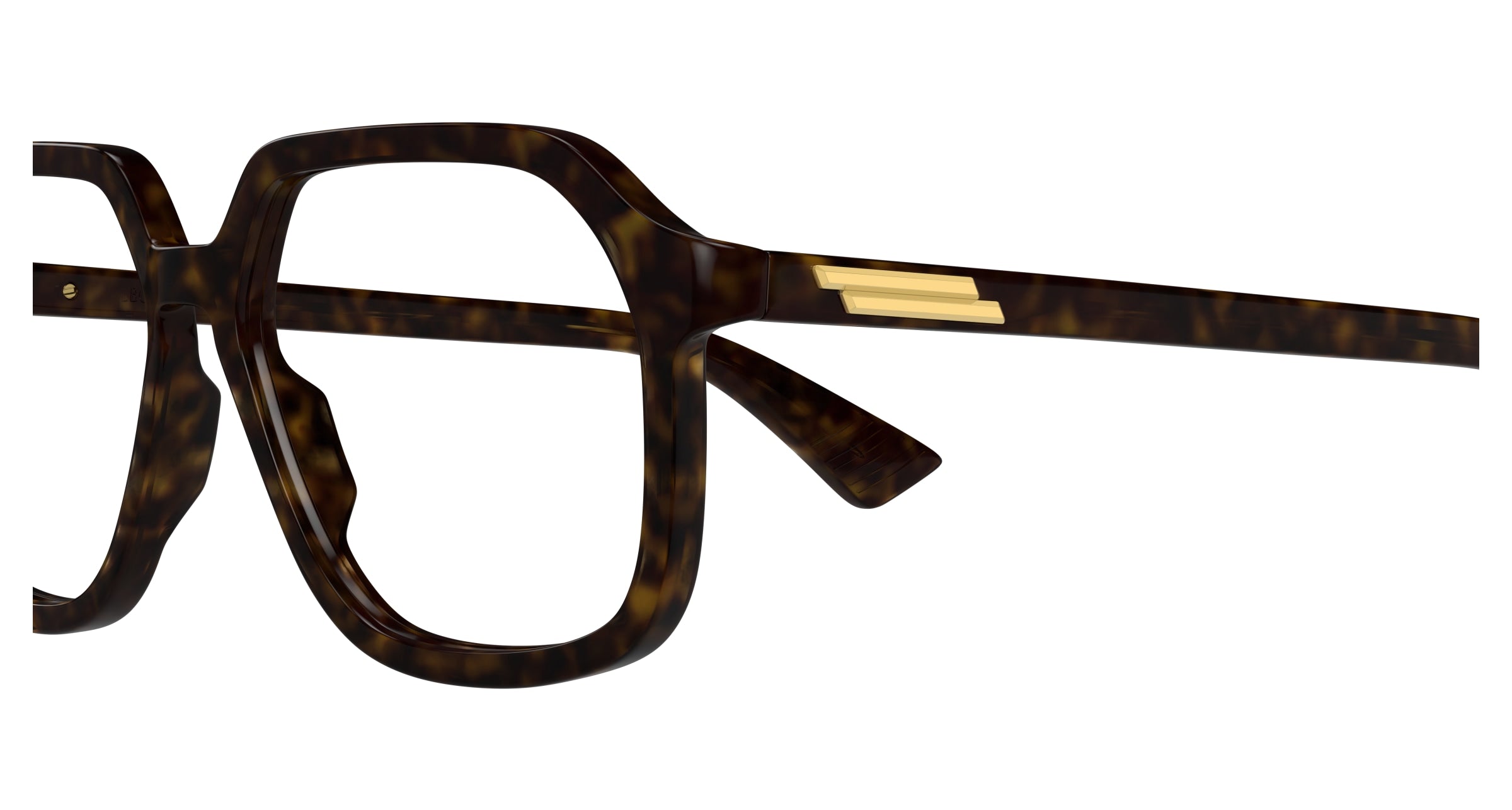 Bottega Veneta Unisex Bottega Veneta BV1329O 002 Optical frames Acetate Havana Transparent Squared