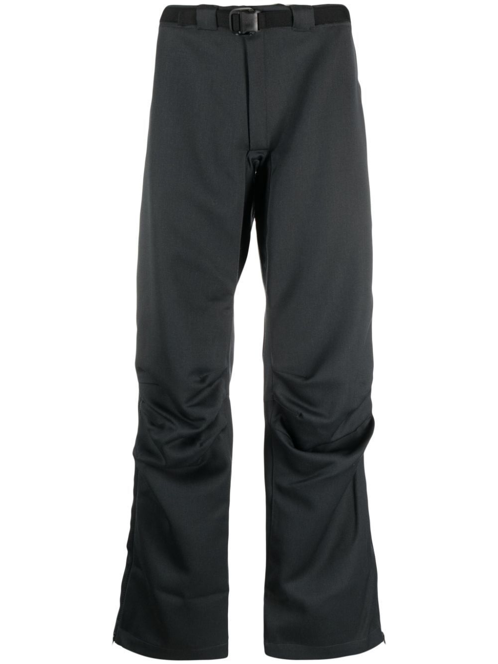 Titanus Arc wool straight-leg trousers - Grey