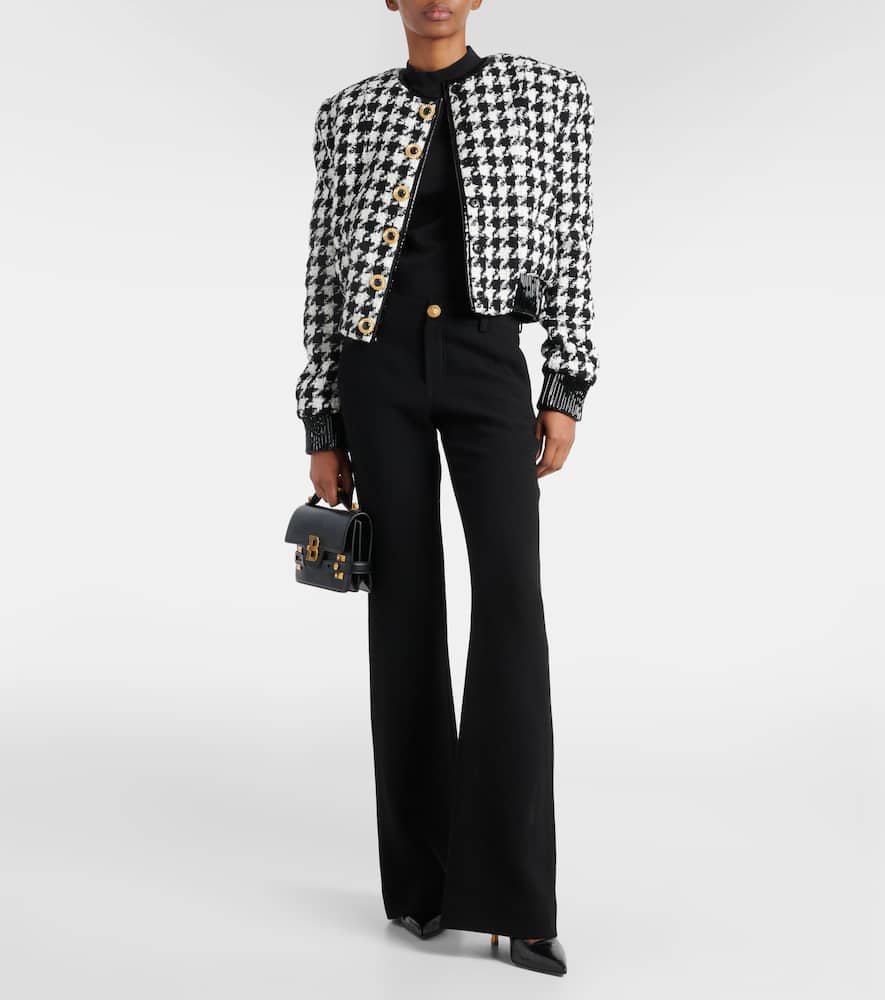 Houndstooth tweed jacket