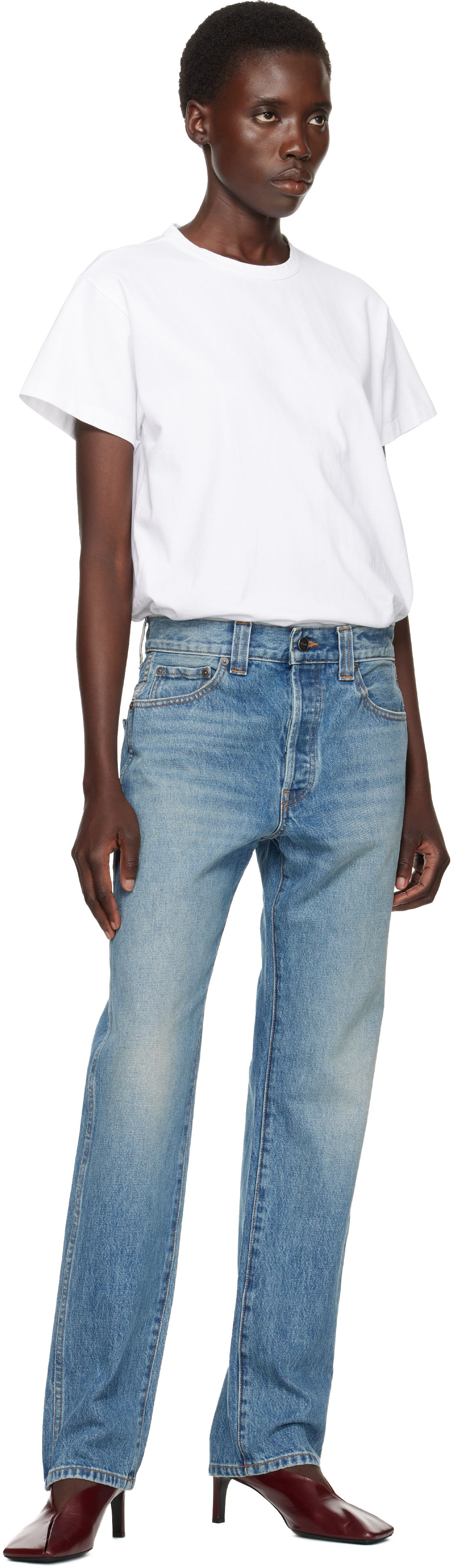 KHAITE Blue Callum Jeans