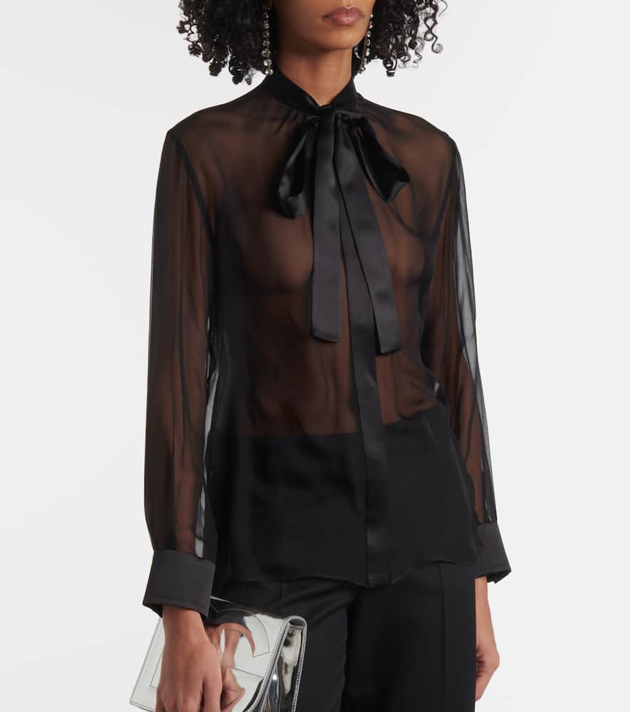 Silk chiffon blouse