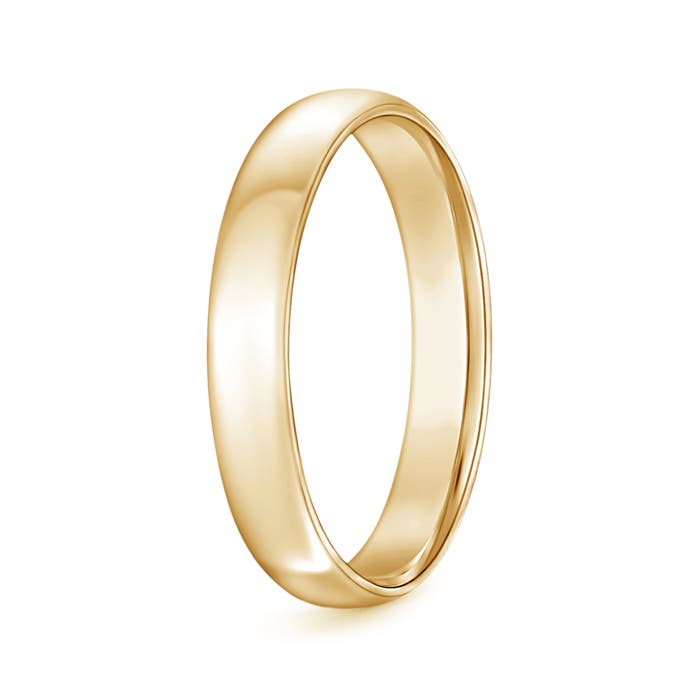 Angara Classic Comfort Fit Plain Wedding Band for Him in 14K Yellow Gold