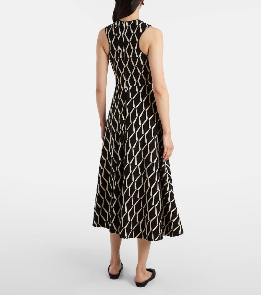 Lampara cotton-blend midi dress