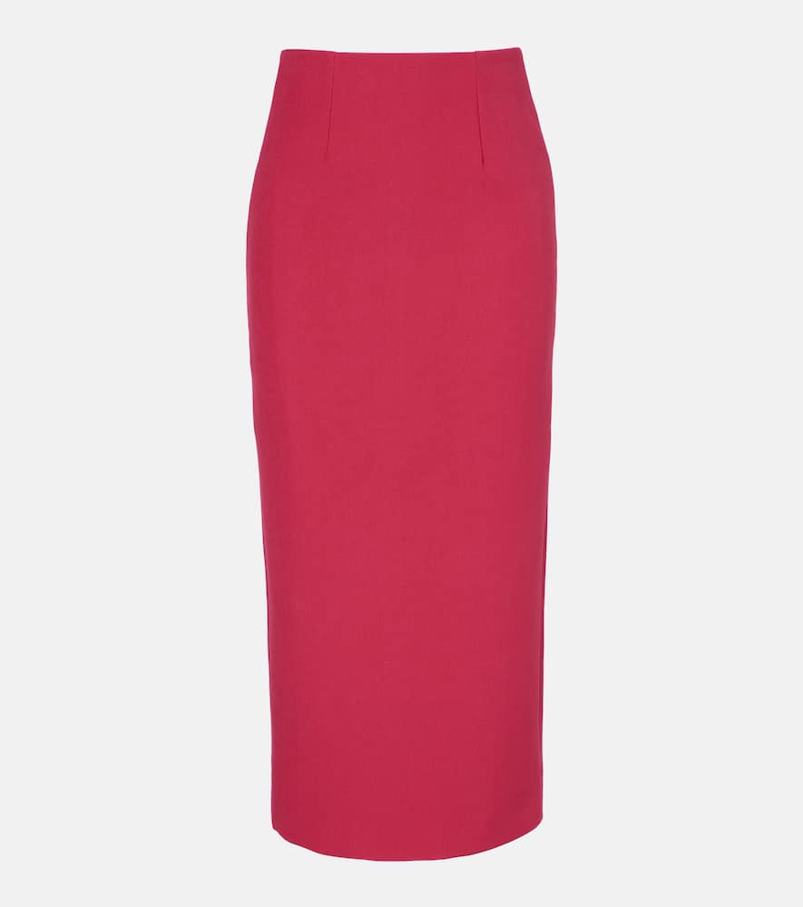 High-rise cady pencil skirt
