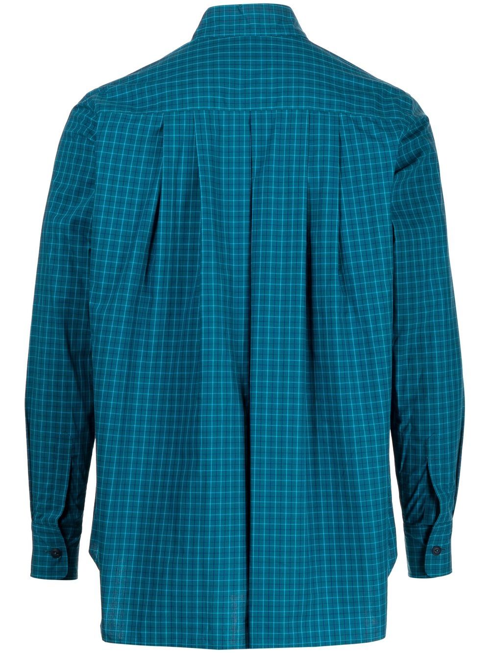 Plaid-check print shirt - Blue