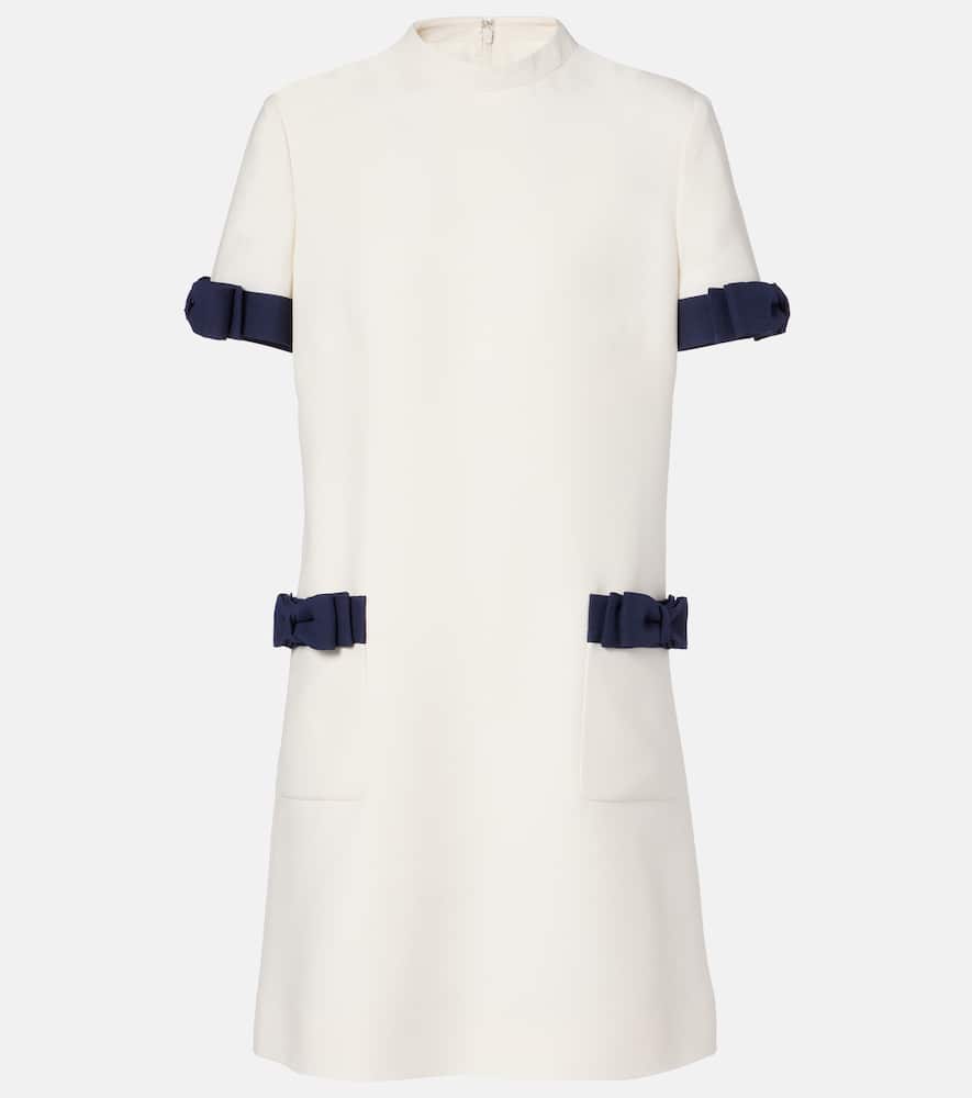 Crepe Couture bow-detail minidress