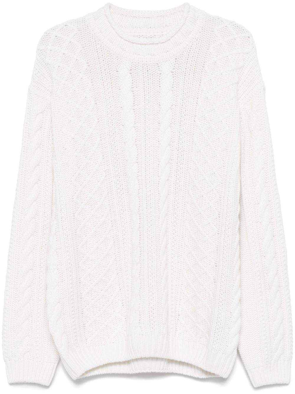 Chunky-knit sweater - Neutrals
