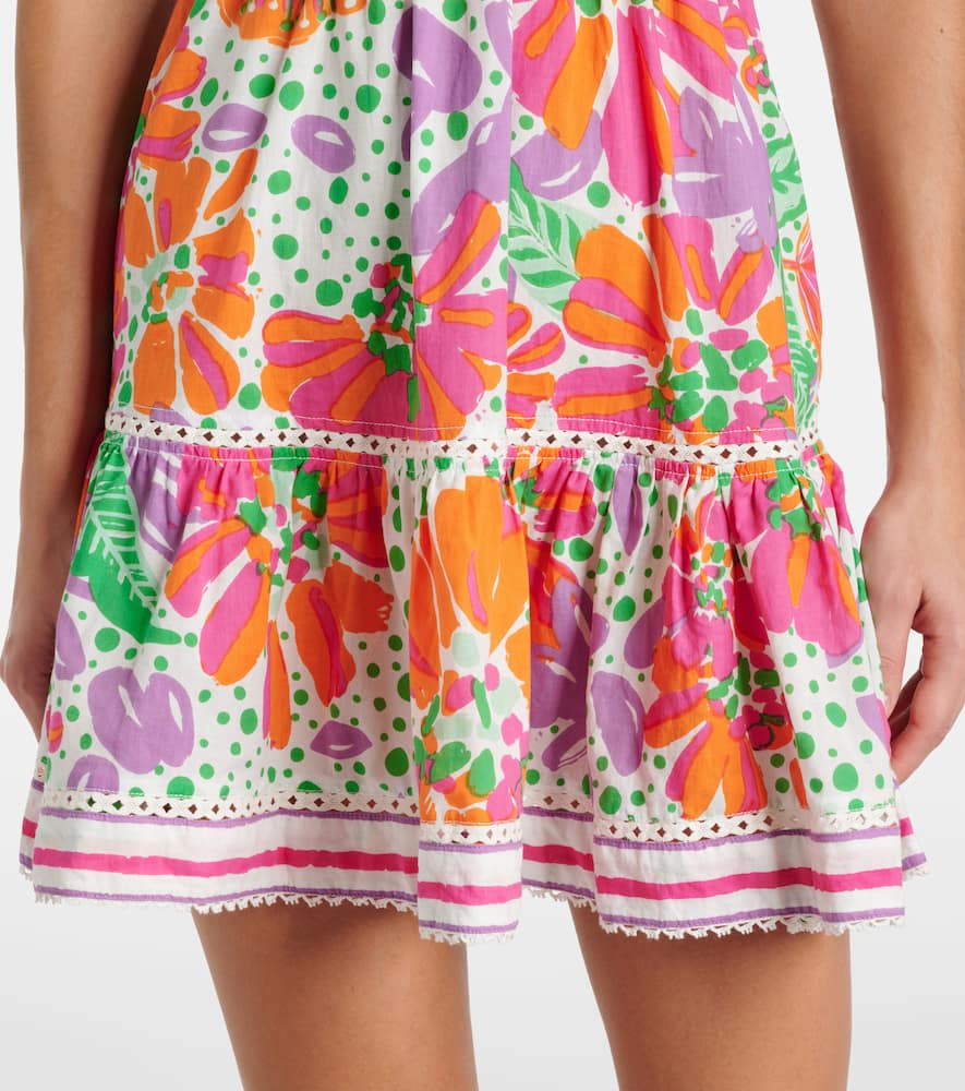 Cara printed cotton minidress