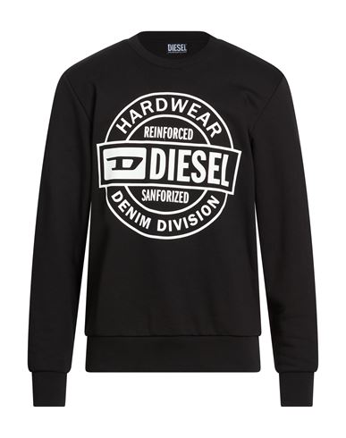 Man Sweatshirt Black Size XXL Cotton