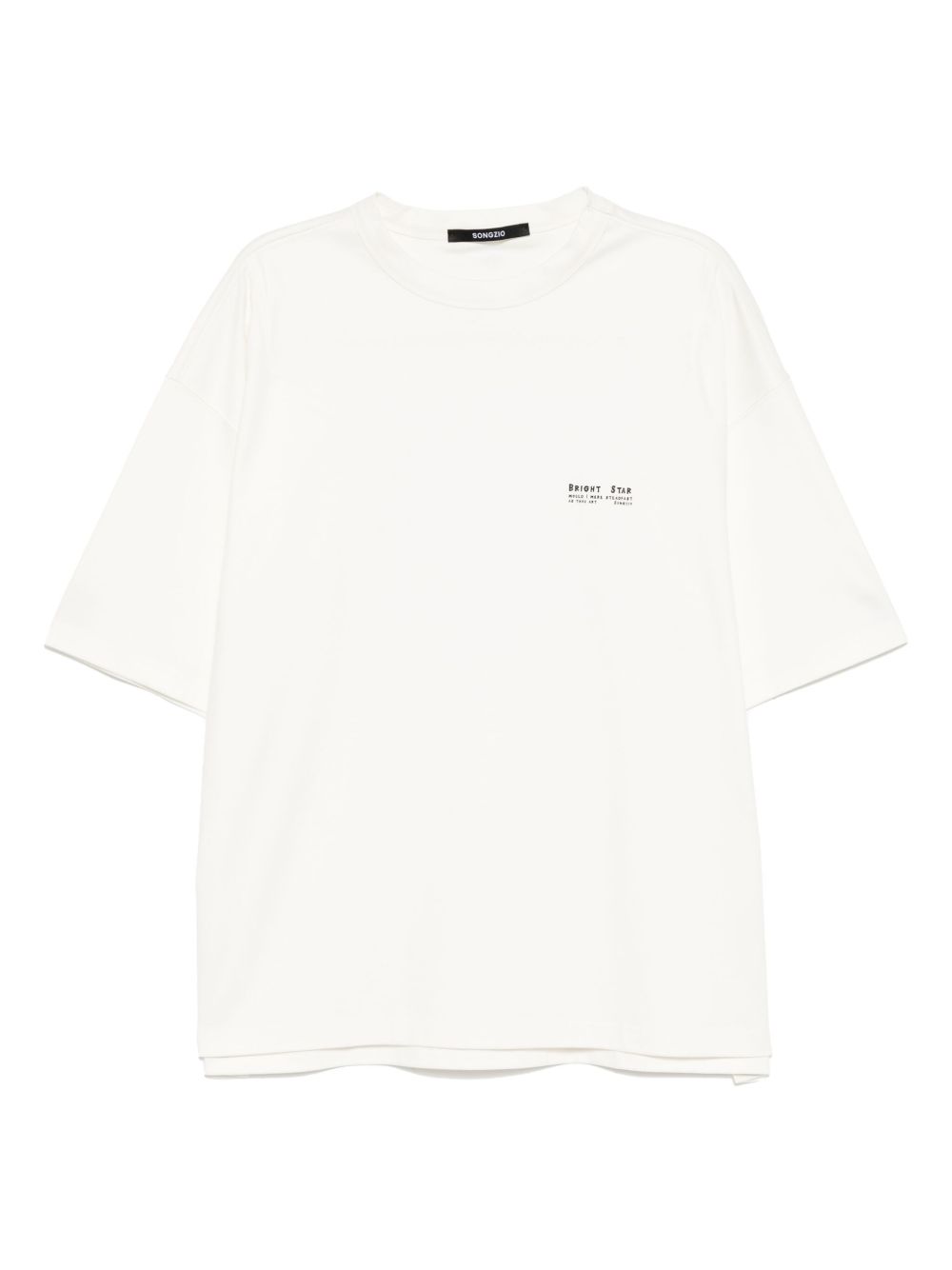Bright-star poetry T-shirt - Neutrals