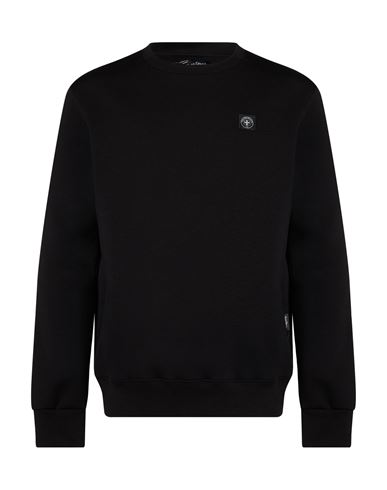 Man Sweatshirt Black Size XL Cotton, Polyester