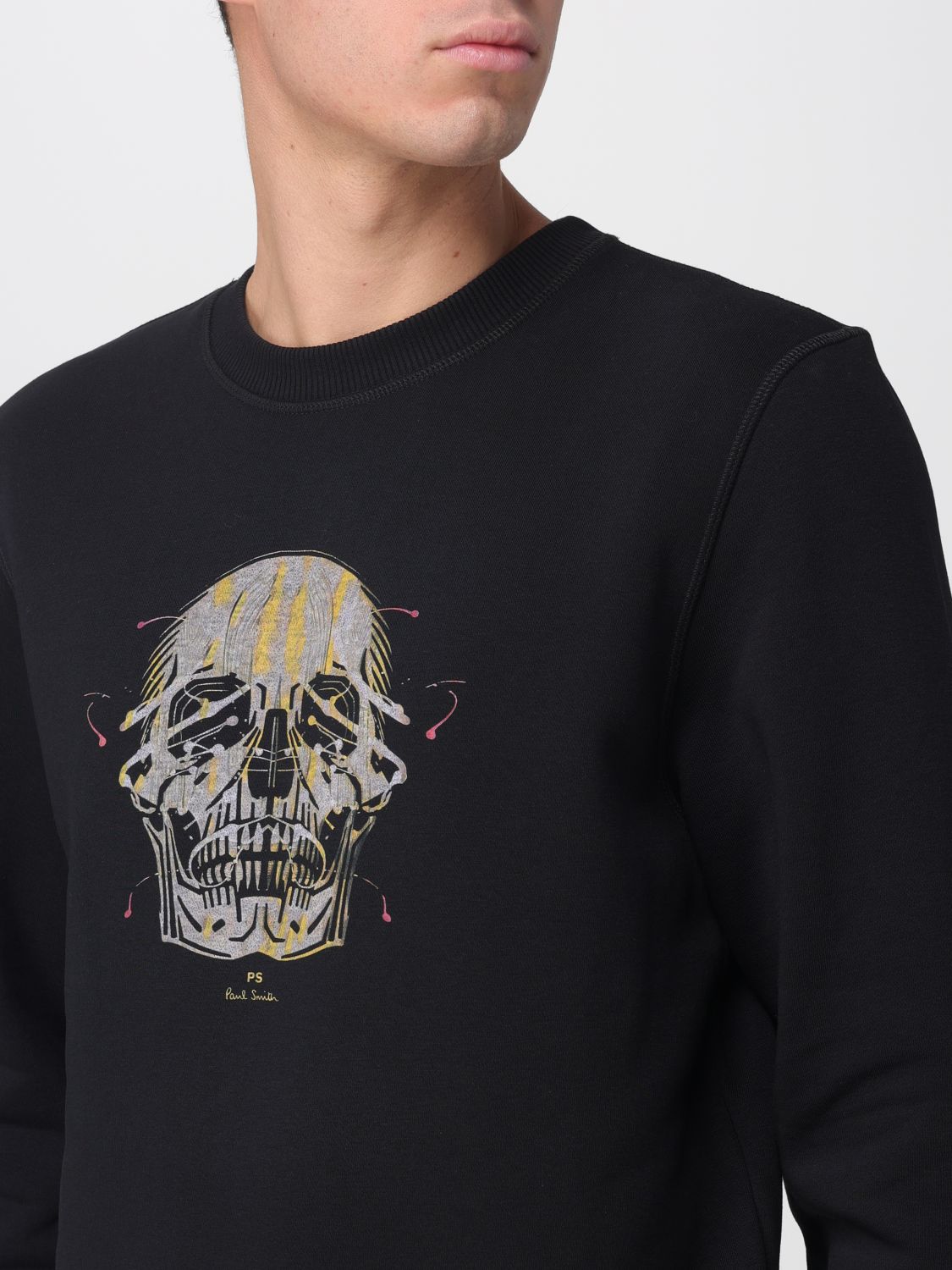 Painted Skull-print sweatshirt - Black