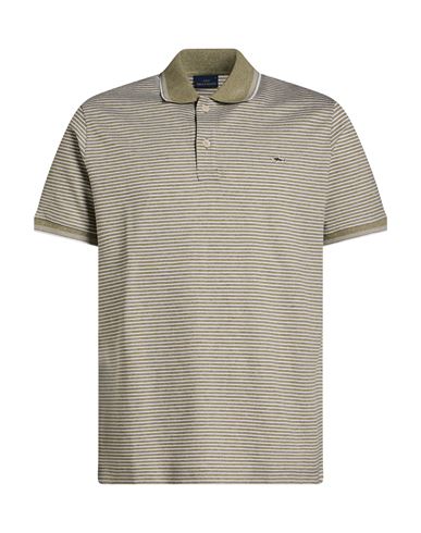 Man Polo shirt Sage green Size 3XL Cotton