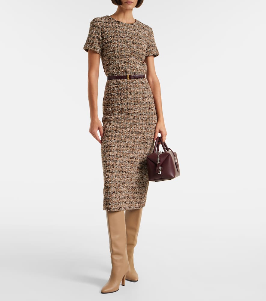 Giugno cotton and wool-blend midi dress