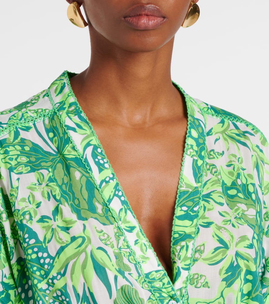 Clea printed halterneck maxi dress