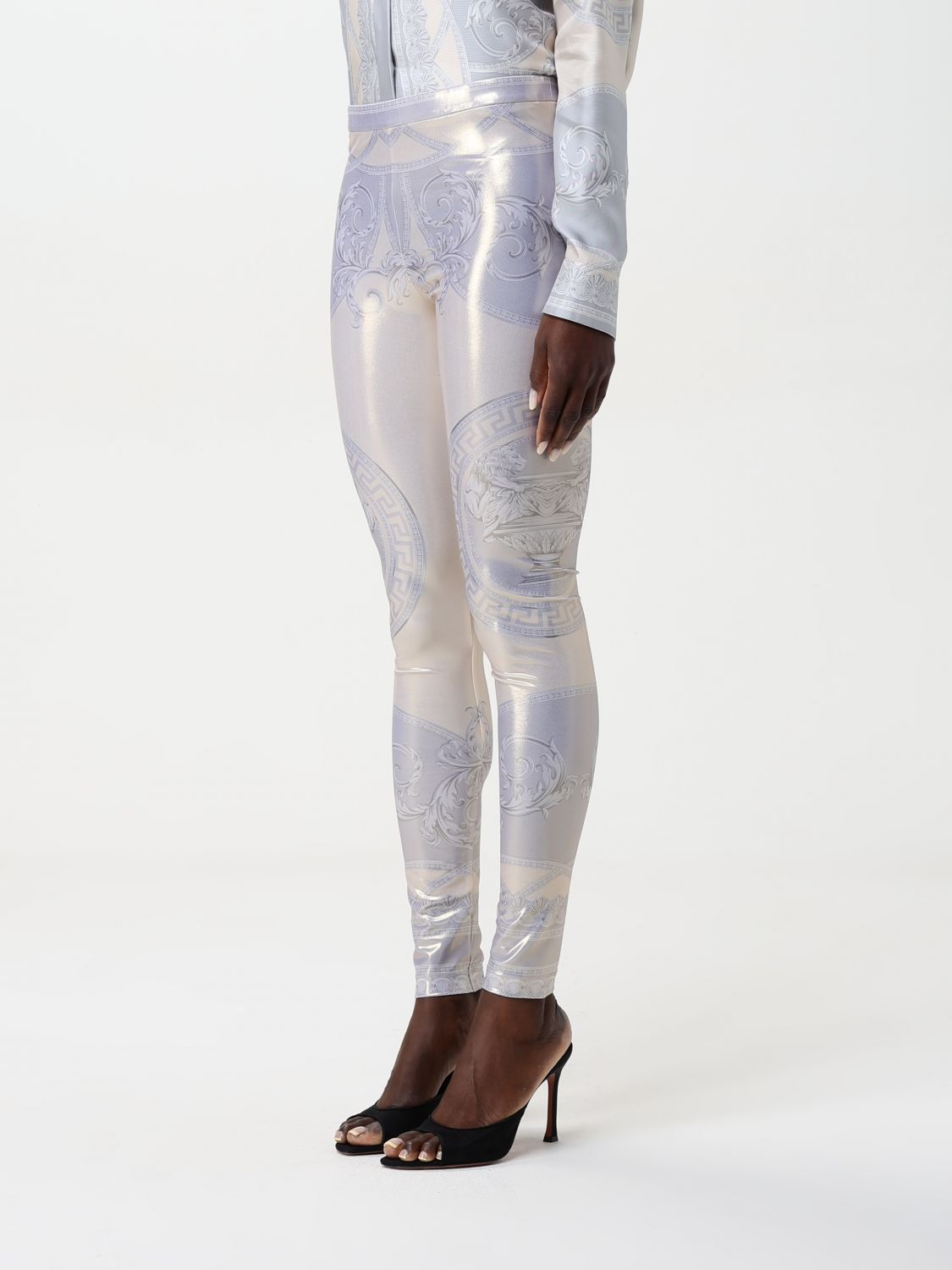 La Coupe des Dieux-print leggings - Gold