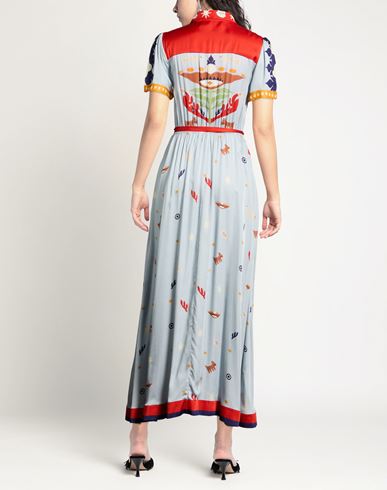 Woman Maxi dress Sky blue Size L Viscose, EcoVero viscose