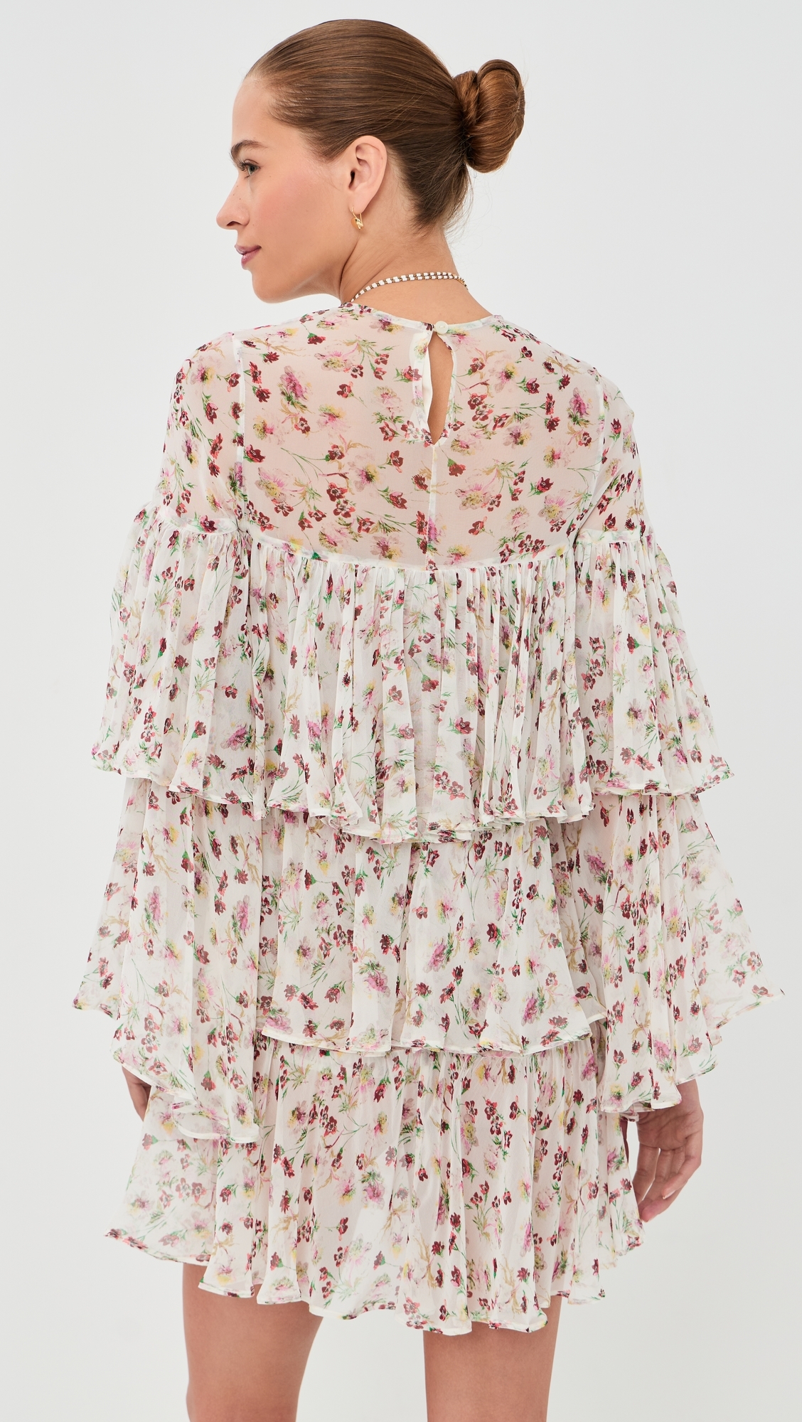 Vienna Wild Garden Dress White