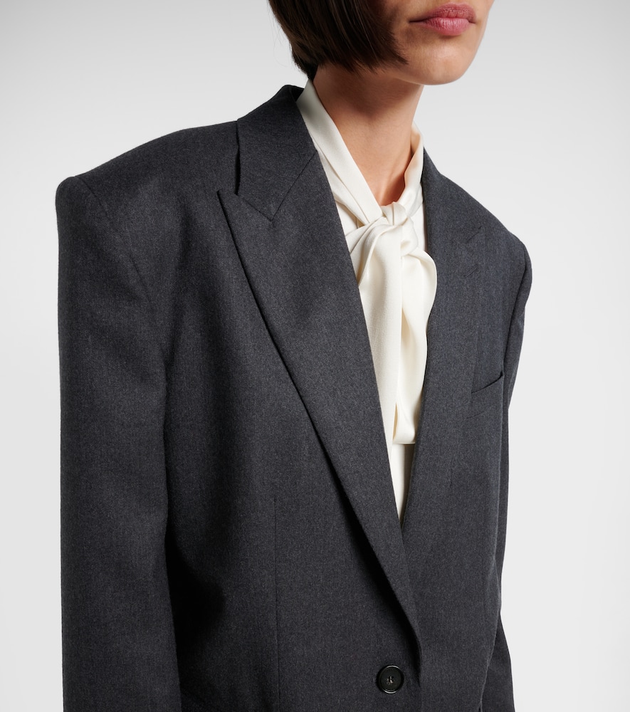 Iconic wool flannel blazer