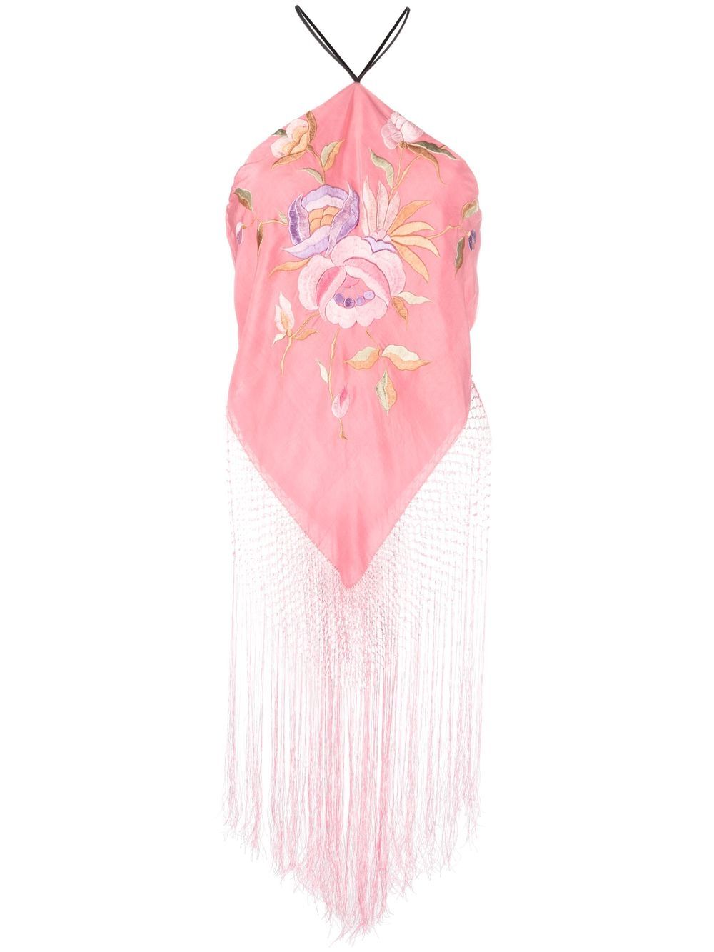 Piano Shawl halterneck top - Pink