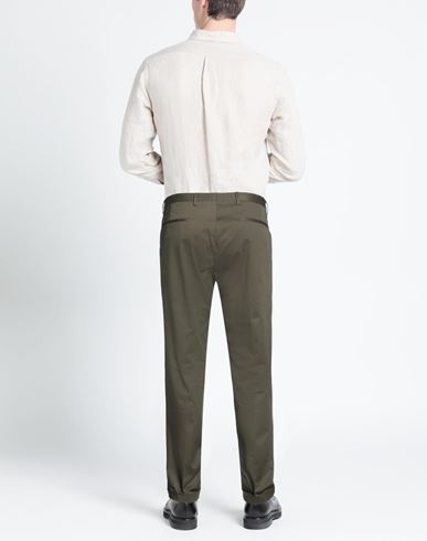 Racconta La Sartoria Man Pants Military green Size 31 Cotton, Elastane