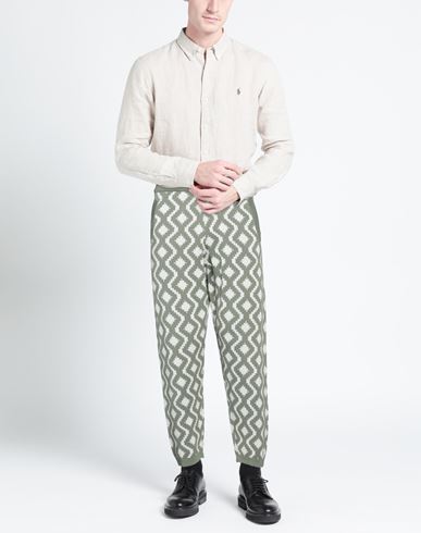 Man Pants Military green Size 34 Cotton