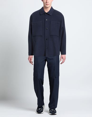 Man Jacket Navy Size 36 Virgin Wool, Polyamide