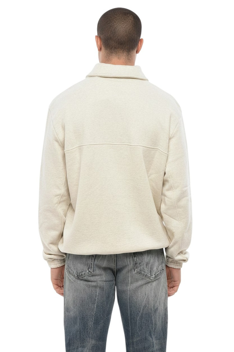 Melange Sand Cotton Sweatshirt