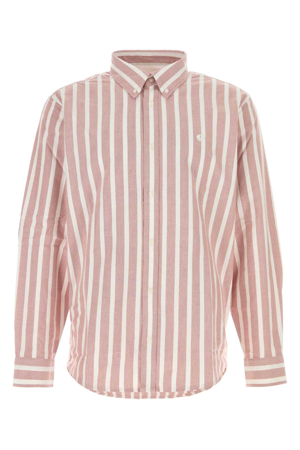 Striped Oxford Shirt — Pink