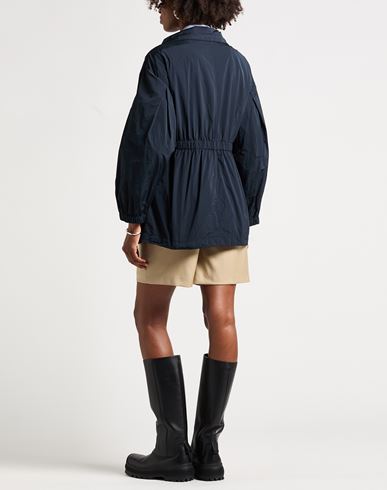 Woman Overcoat & Trench Coat Midnight blue Size 8 Polyester