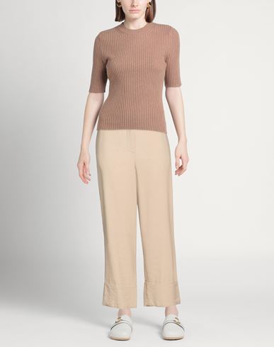 Woman Pants Camel Size 2 Viscose, Polyester
