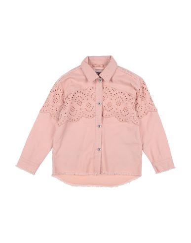 Kid Girl Denim outerwear Pink Size 11 Cotton