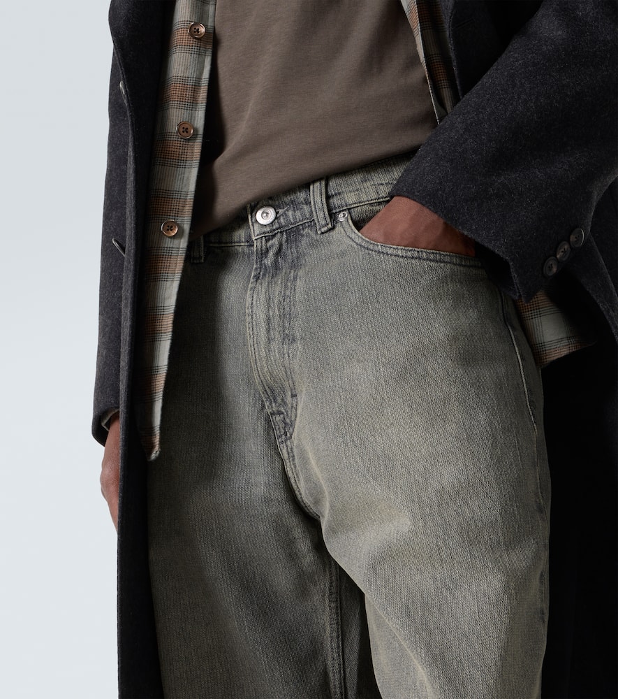 Third Cut faded straight jeans