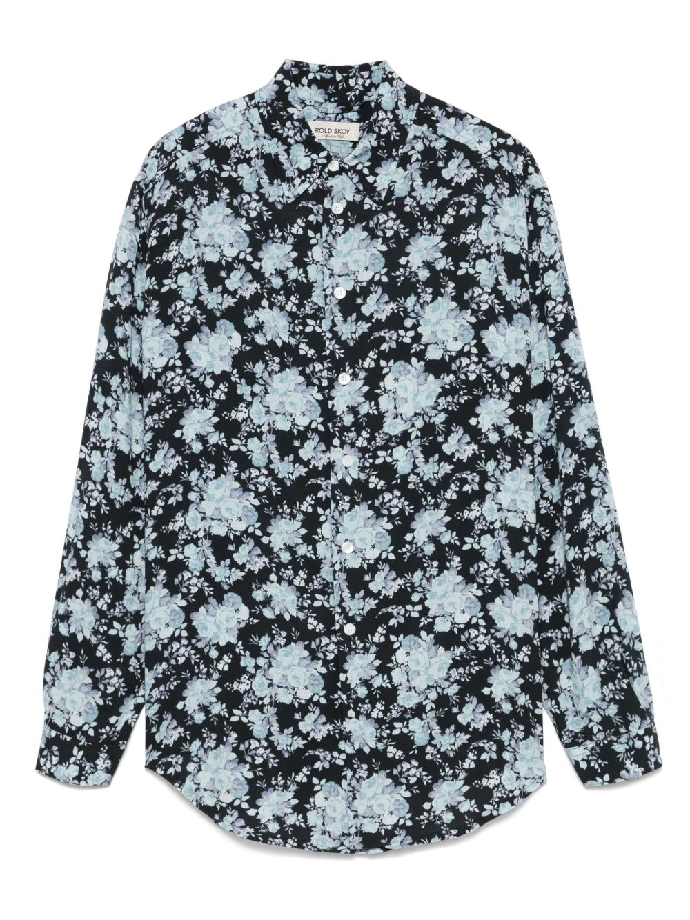 Floral-print shirt - Black