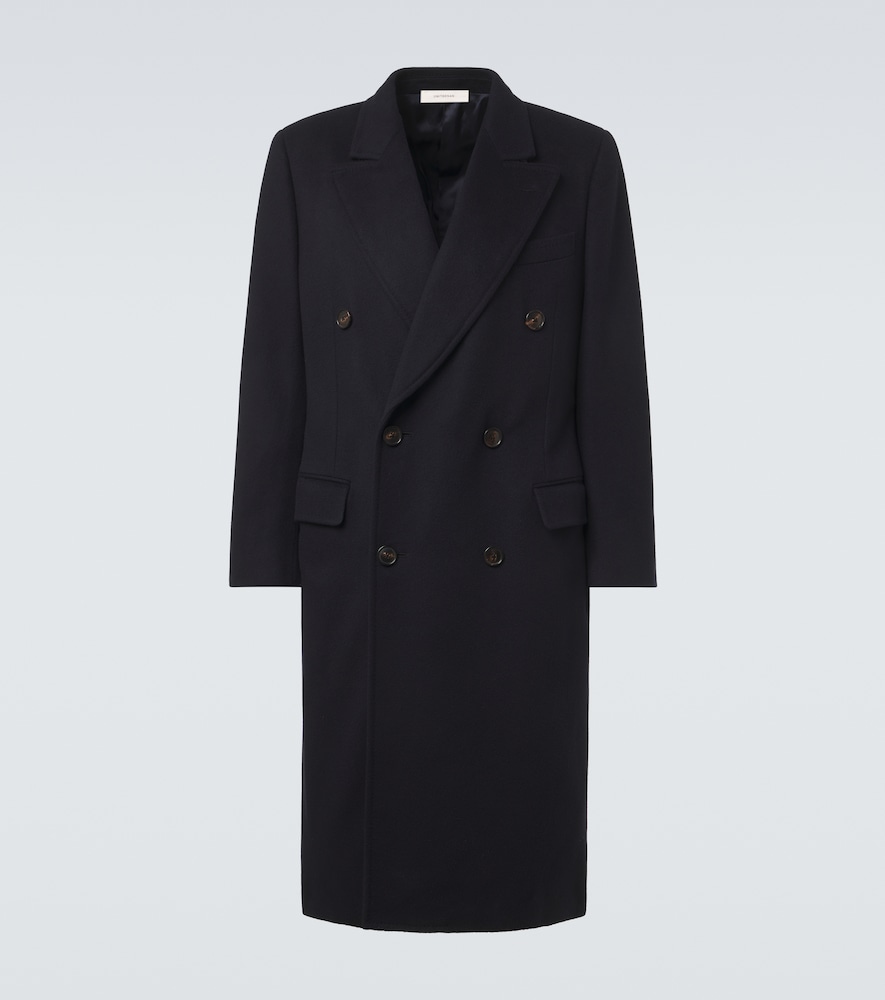 President double-breasted wool coat