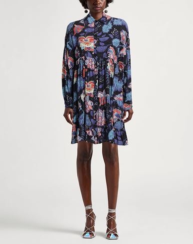 Replay Woman Mini dress Navy Size S Viscose