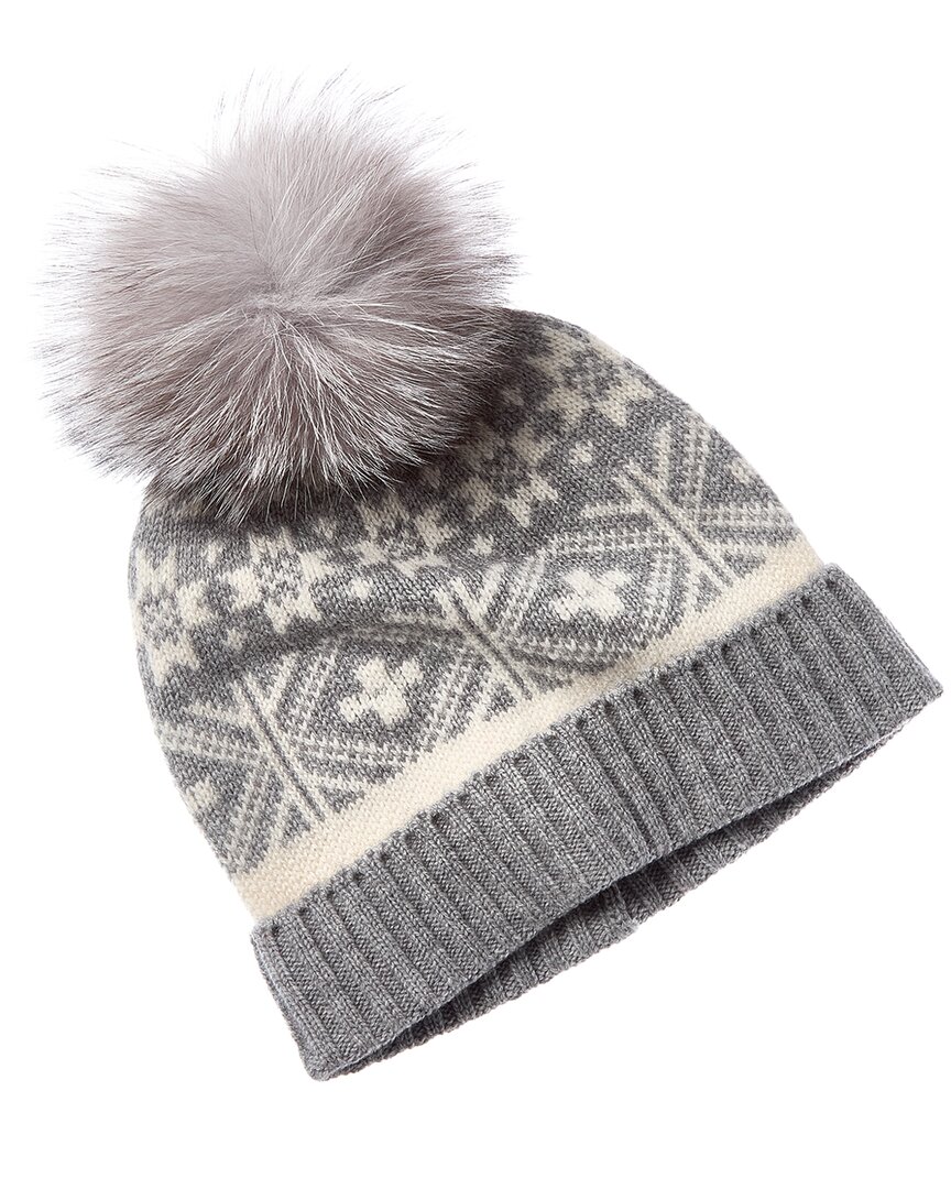 Sofiacashmere Fairisle Wool & Cashmere-Blend Hat