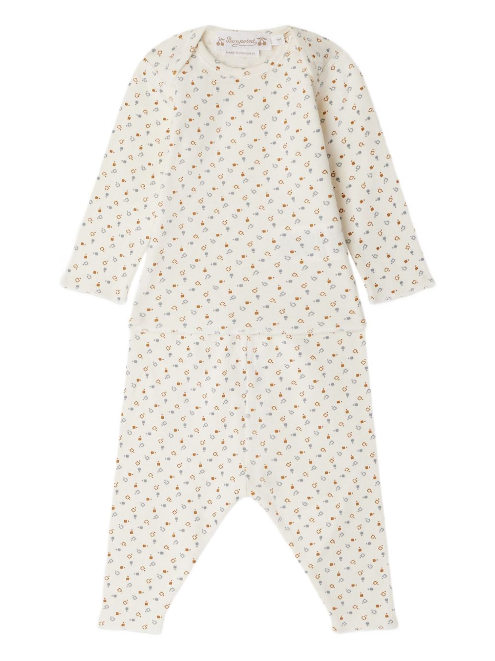 Timi floral-print pyjamas - Neutrals