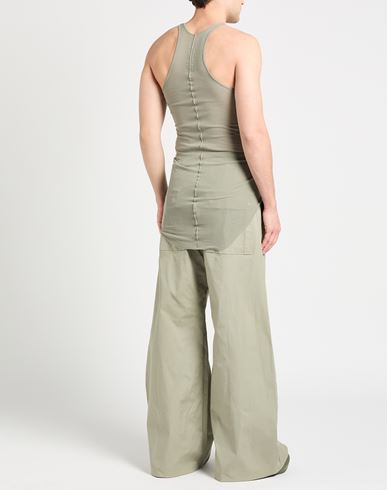 Man Tank top Military green Size S Viscose, Silk