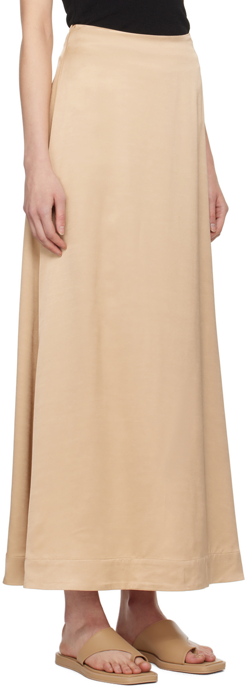 Esse Studios Beige Gilded Maxi Skirt