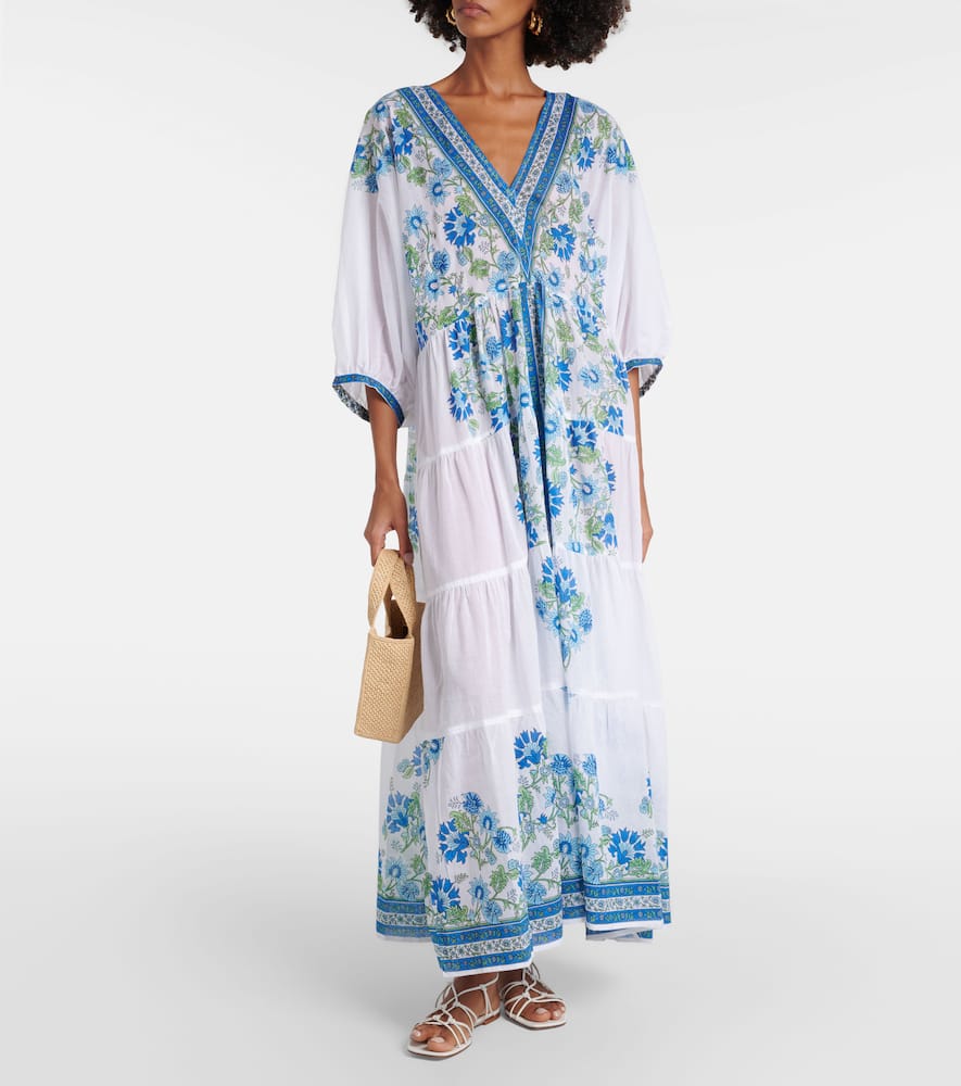 Juliet Dunn Floral cotton maxi dress