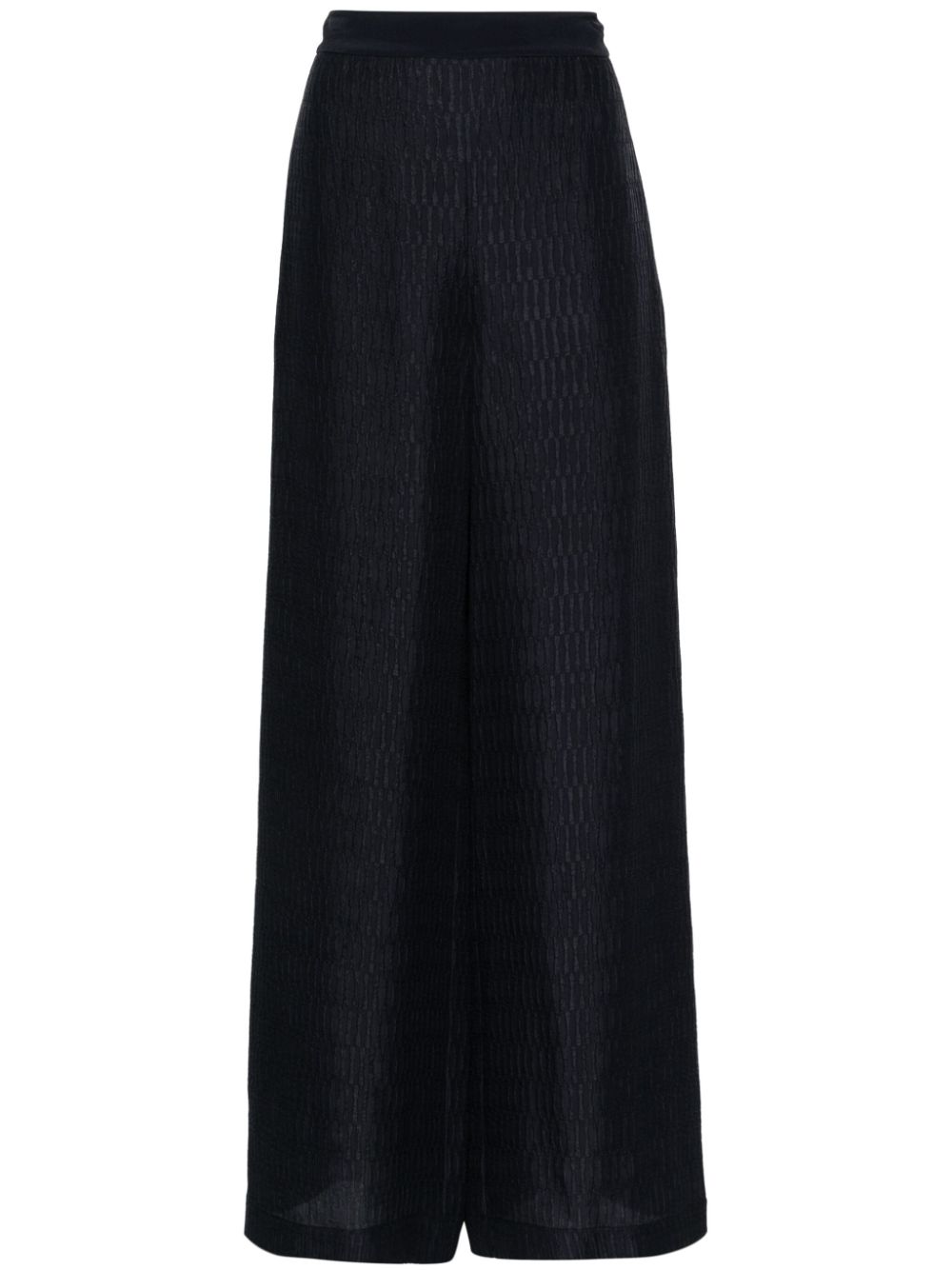 Gibellina Mawn textured palazzo pants - Blue