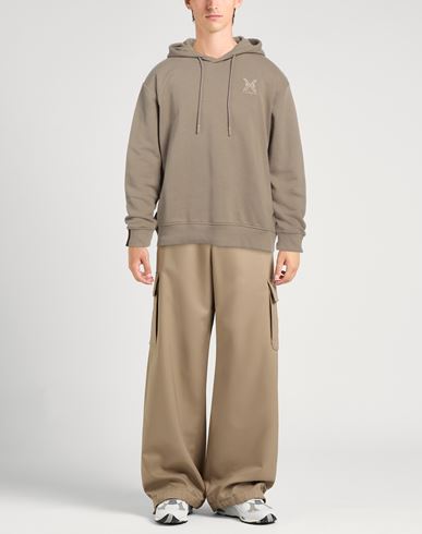 Man Sweatshirt Beige Size XS Cotton, Polyester